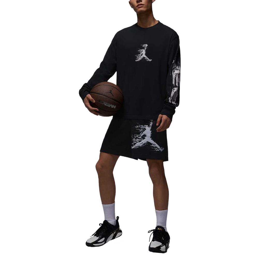 Jordan Sport Soft Pullover Quick-Dry Round Neck Long Sleeve T-Shirt Men Tops HQ9039-010