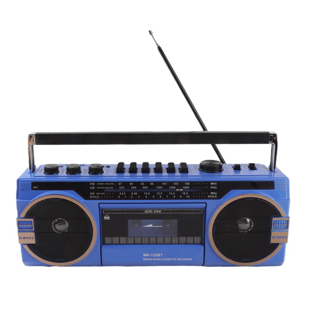 AM FM SW Cassette Player Vintage Great Sound Quality USB Port 3.5mm In Tape Recorder