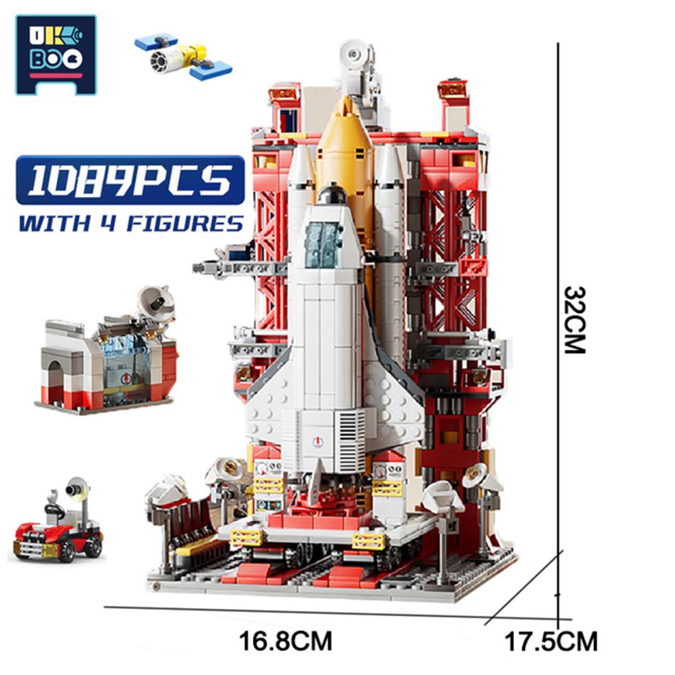 UKBOO Aviation Series Space Shuttle Aerospace Spaceship Carrier Rocket Building Blocks City Classic Model Bricks Childrens