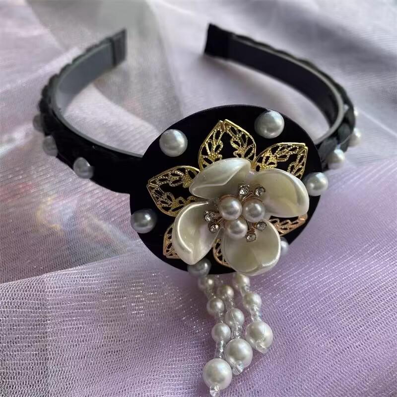 Koreanischer Hanbok Prinzessinnen Haarblumen Tanz Stirnband