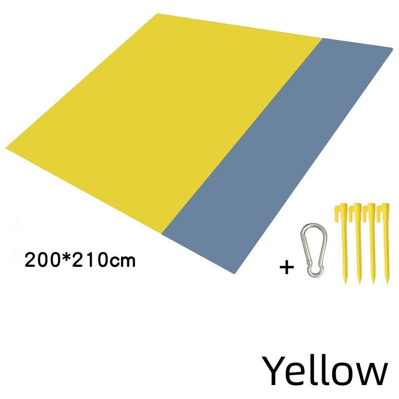 Outdoor Camping Mat Waterproof Folding Pocket Beach Blanket Portable Lightweight Picnic Mat Polyester Large Lawn Sand Beach Mat