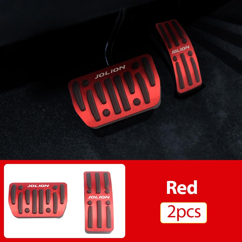 For Haval Jolion  2022 2023 Aluminum Alloy Car Gas Fuel Accelerator Brake Pedals Cover Non-Slip Case Trim Pads