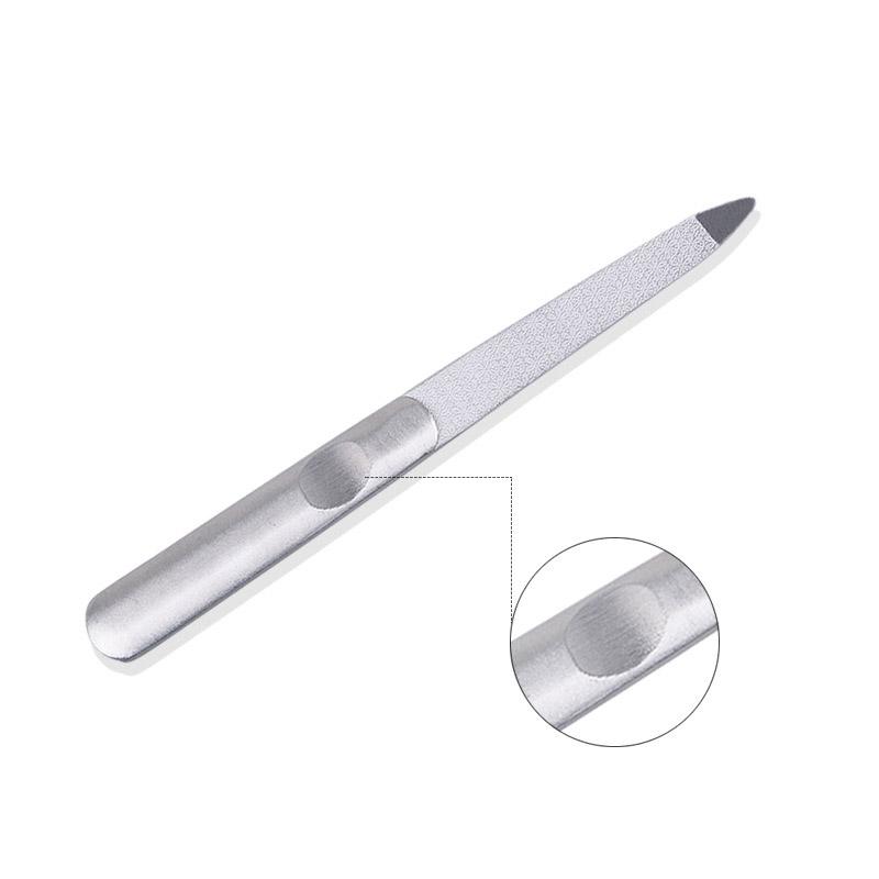 1 PC Stainless Steel Files Nail File Buffer Metal Grinding Sanding Manicure Pedicure Scrub Nail Art Tools Manicure Pedicure Tools