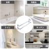 Extendable Stainless Steel Towel Rack with Strong for Bathrooms and Kitchens Adhesive, Wall-Mounted, No-Drill Installation, Space-Saving, 43-78cm,