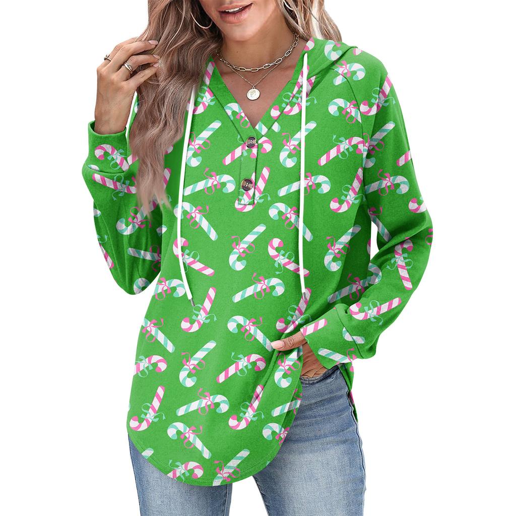 Women's Fashion Women's Lightweight Long Sleeve Pullover With Pockets Preppy Graphic Hoodie
