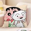 Cute Cartoon Crayon Shin-chan pillowcaseBedroom Sofa Decorative Cushion Cover With Zipper Soft Cushion Cover,(7)
