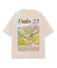 Psalm  Art Printed Tshirt Men Women Clothing Summer Short Sleeve High Quality Cotton Tshirt Vintage Washed Oversized Tee Tops