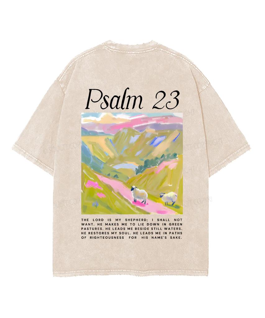 Psalm Art Printed Tshirt Men Women Clothing Summer Short Sleeve High Quality Cotton Tshirt Vintage Washed Oversized Tee Tops