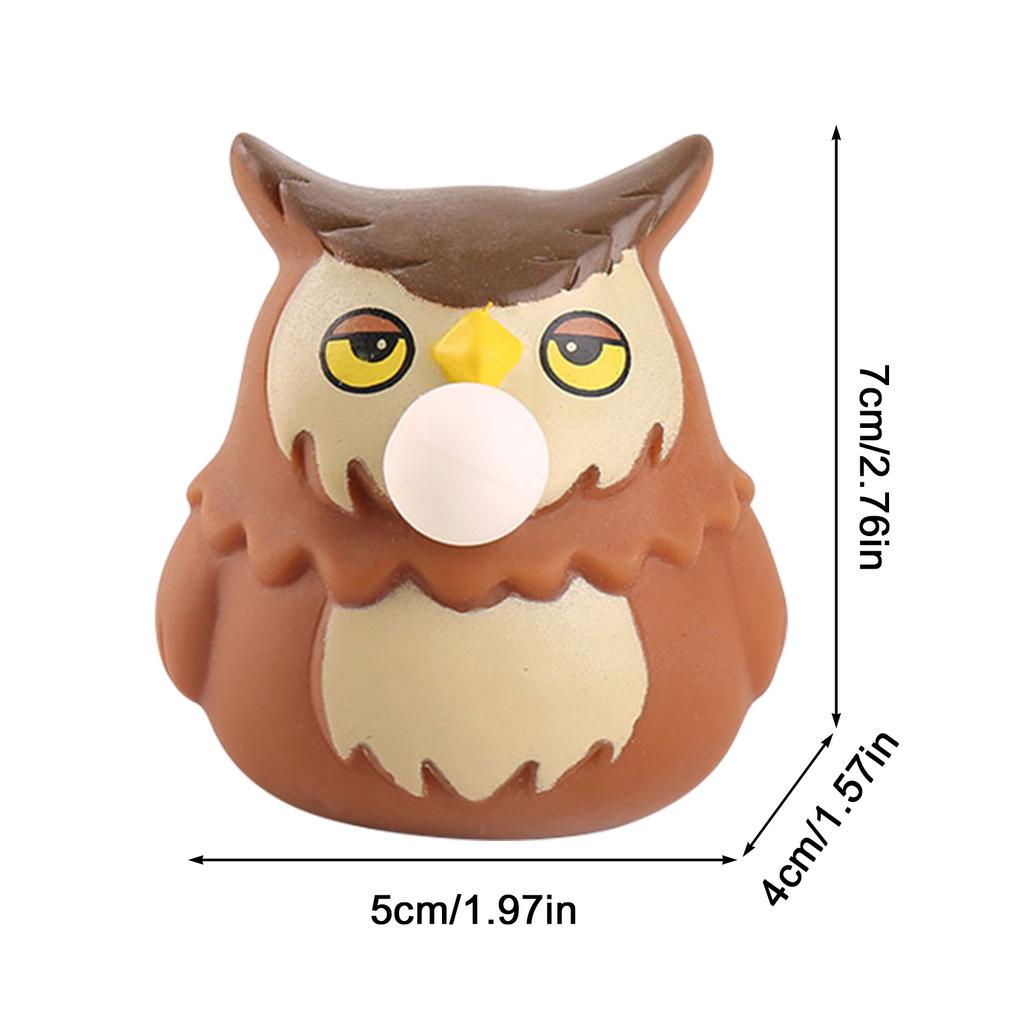 PVC Cute Capybara Pinch Toy Blowing Bubble Funny Relax Ball Sensory Fidget Toys Small Squeeze Ball Toys For Kids Boys Aldult