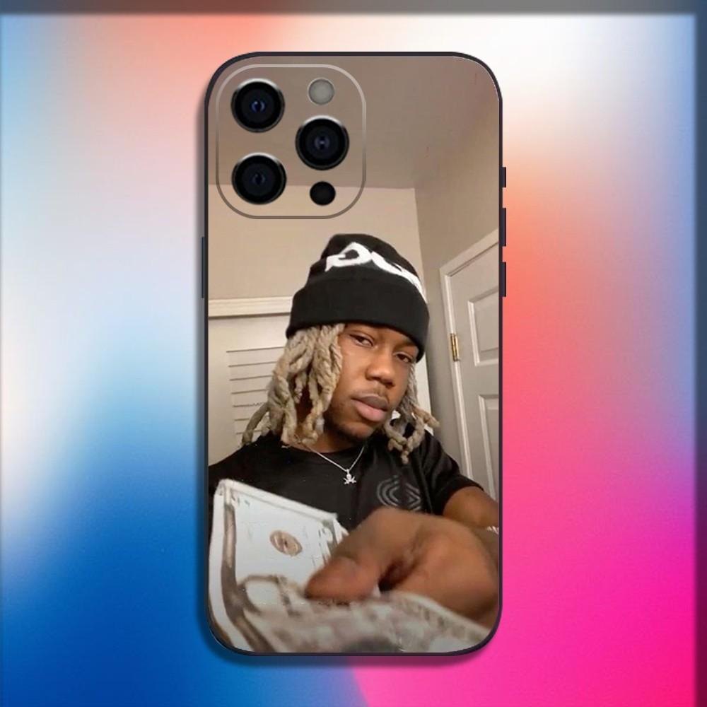 Rapper R-Rich Amiri Phone Case For iPhone 16,15,14,13,12,11,Pro,X,XS,Max,XR,Plus,Mini Soft Black Cover
