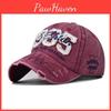 Retro 1985 Embroidered Letter Baseball Cap Washed Cotton Wide Brim Adjustable Hat