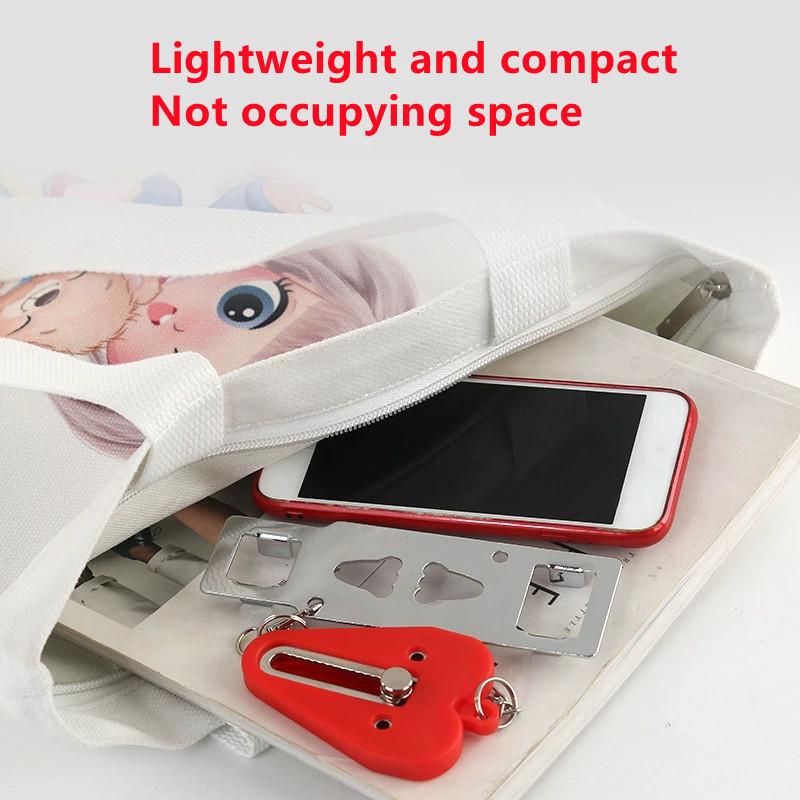 Sécurité Loquet de Porte Portable Sans Perçage Manuel Dispositifs de Chambre d'Hôtel Pour Ajouter des Trous de Sécurité Amovible Pour la Sécurité de Voyage