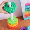 Perception Training Rotating Rainbow Tower Montessori Stacking Rainbow Tower  Infant