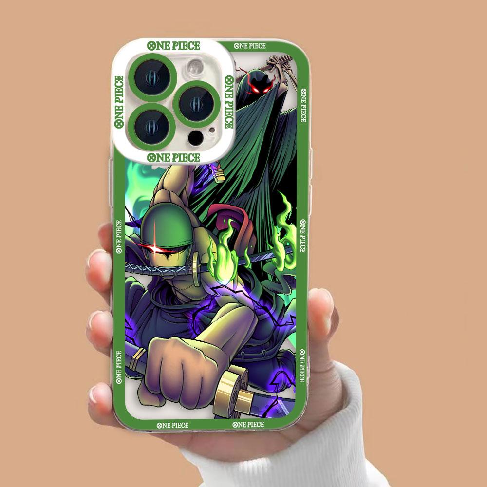Anime One P-Piece Zoro Clear Phone Case For OPPO A6X A98 A94 A79 A78 A74 A60 A58 A57 A55 A54 A53 A31 A15 A9 A5 A3 A3X A5X Case