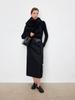 Wen Jiu Elegant High-Waisted Wool Suit Skirt - Mid-Length, Winter Classic