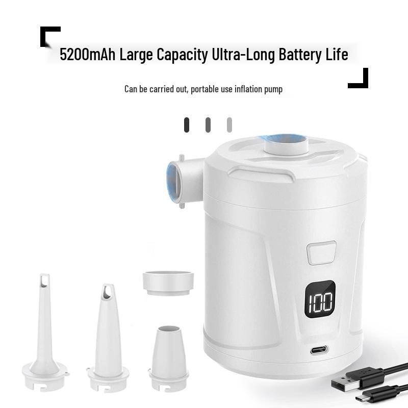 Portable Car-Mounted Electric Inflatable Pump for Camping