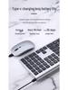 Ultra-Slim Bluetooth Wireless Keyboard & Mouse Set: Silent, Rechargeable, Unlimited Keys for Laptop & Office Use