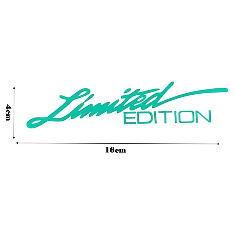 Autoaufkleber LIMITED EDITION Englischer Buchstabenaufkleber Autokarosserie Glasdekoration Reflektierende Laseraufkleber Autozubehör für außen