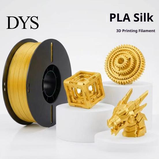 3D Printer Accessories PLA Filament, 1Kg Spool, 1.75mm, Neatly Wound Spool Filament Printing Metallic Silk Fit Most FDM Printers Accessoty