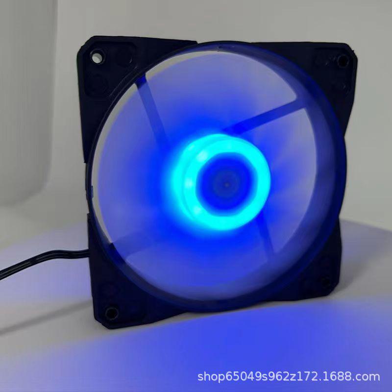 RGB 12CM LED Silent Desktop Cooling Fan with Luminous Rainbow Effect