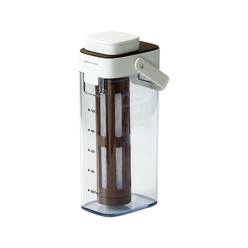 

Large-capacity Cold Infusion Kettle for Making Cold-pressed Fruit Tea for Home Use. Cold Water Kettle for Beverages. Food-grade. 1000ml бежевый