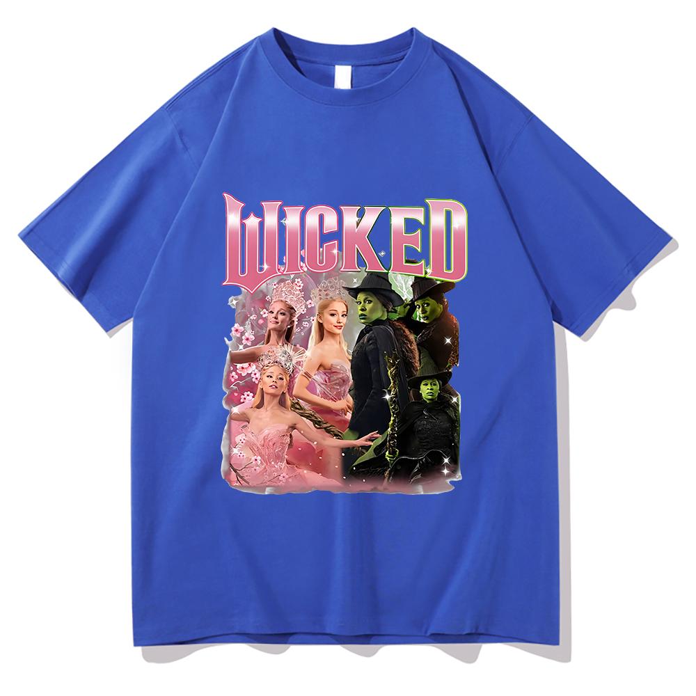 2025 MovieWicked for Good T Shirt Retro WomenUnisex Clothing Cotton Clothes Graphic Tops for Lover Gifts Hight Quality T Shirts