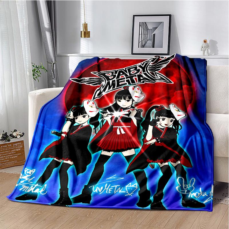 Pop Metal Band Throws Blanket for Kids Couch Sofa Travel Home Picnic Hiking Bed Beding Super Soft Flannel Blanket birthday gift