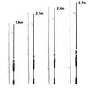 1.8-2.7 M Adjustable Telescopic Sub Rod Carbon Vibrating Solid Rod With Slight Handle Straight Handle Long Throw Fishing Rod