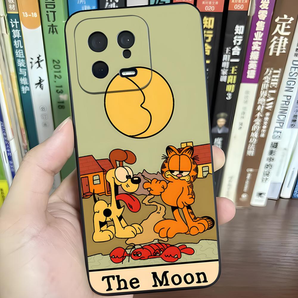 Cute Cat G-GarfieldeS Phone Case For Xiaomi 15 14 13 12 11 T Lite Ultra Redmi Note 14 13 Pro ProPlus 12 10 C 5G Silicone Cover