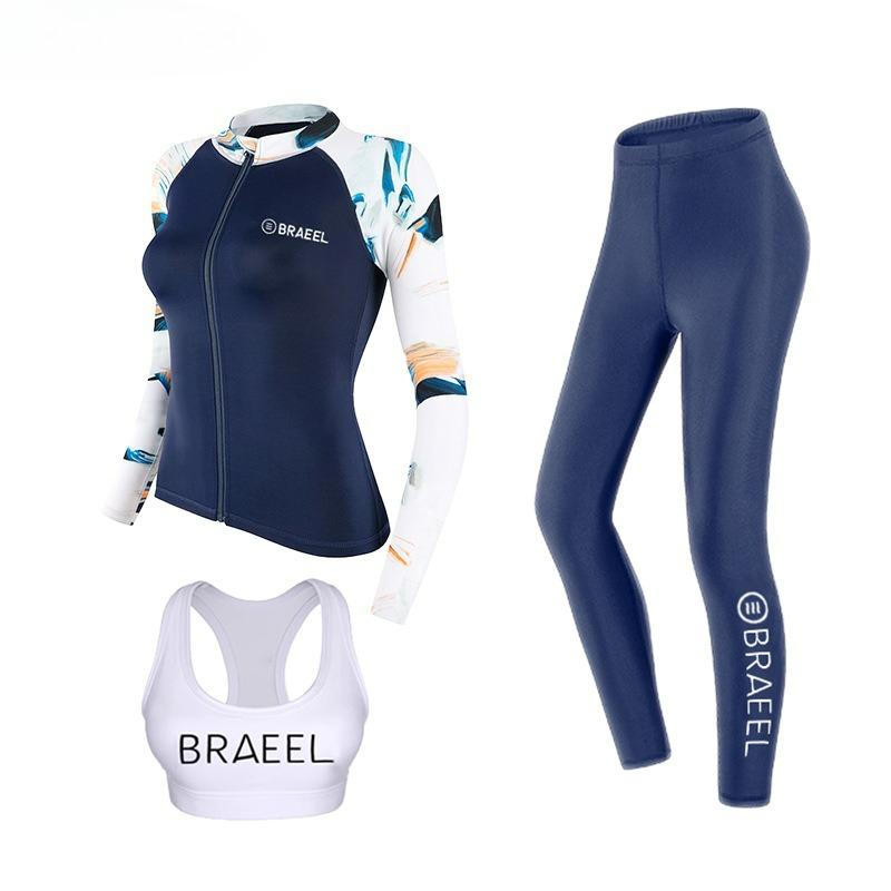 2026 Neues Weiches Bequemes Langarm Rash Guard Damen Neoprenanzug zum Surfen Quallenschutz Damen Badeanzug