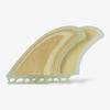 Nanazero Fiberglass Mid-Length Twin Fin 5.3" Wood Single Tub for Surfing/Surfboards