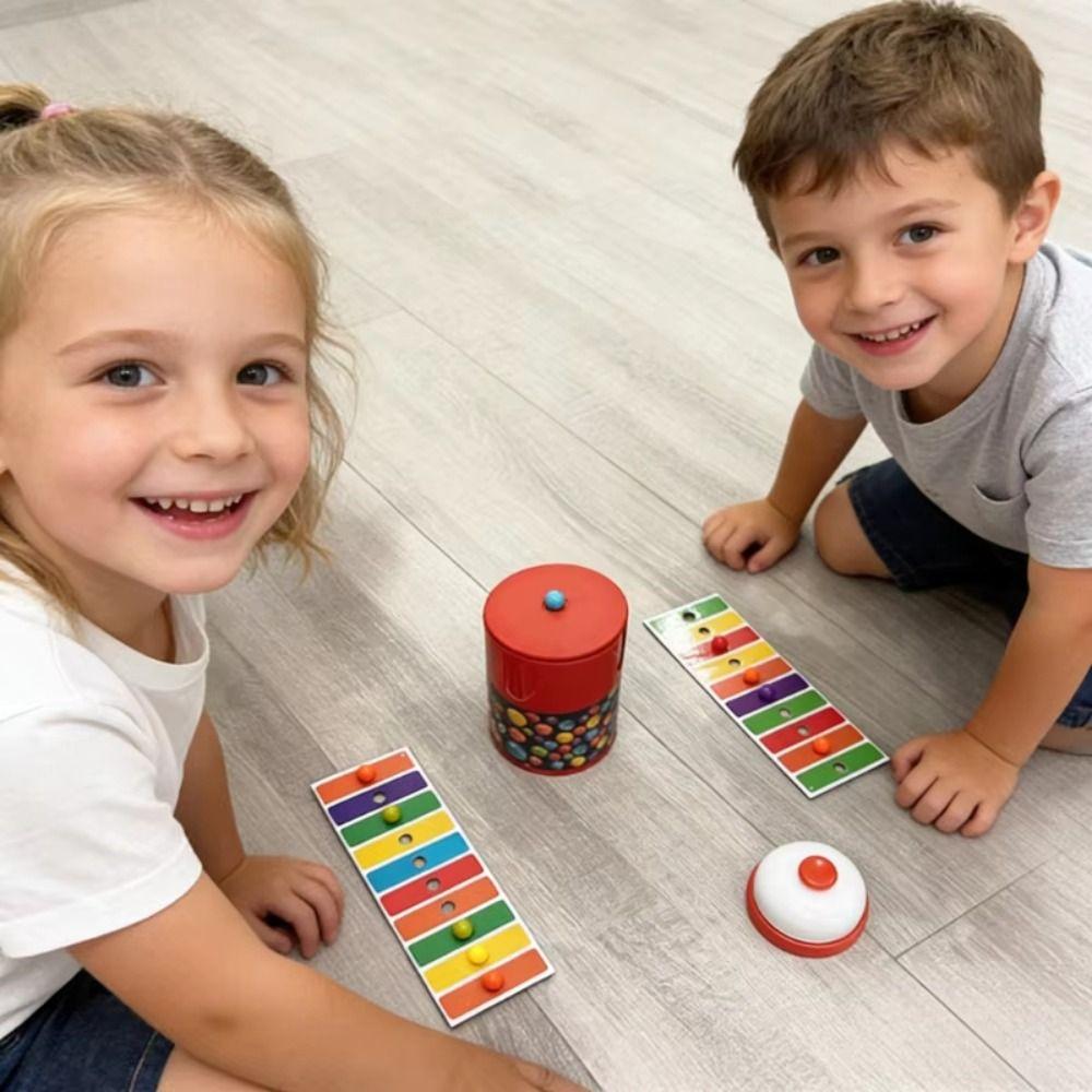 Colorful Ball Bead Grabbing Board Game Exciting Bells Bingo Board Games Party Punishment