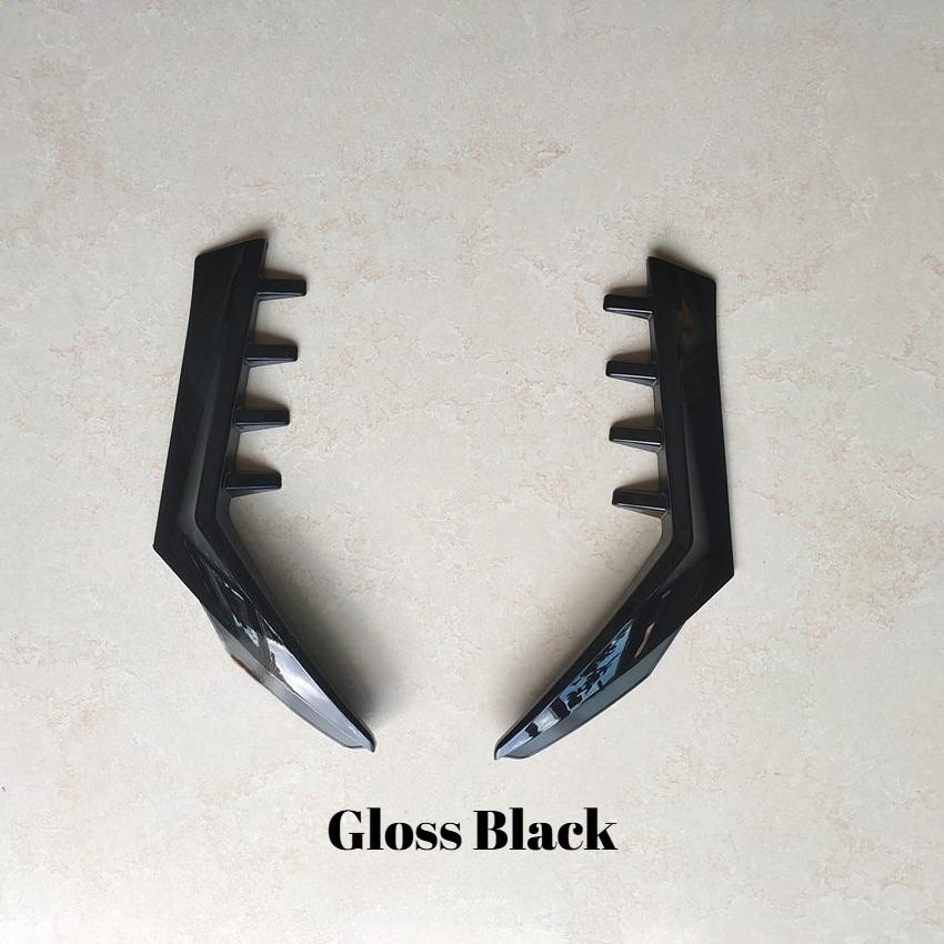 

For Volkswagen Golf 8 MK8 Car Side Wing Rear Spoiler Stabilizer Window Trim Strip Diffuser Exterior Mod Auto Accessories Parts Gloss Black