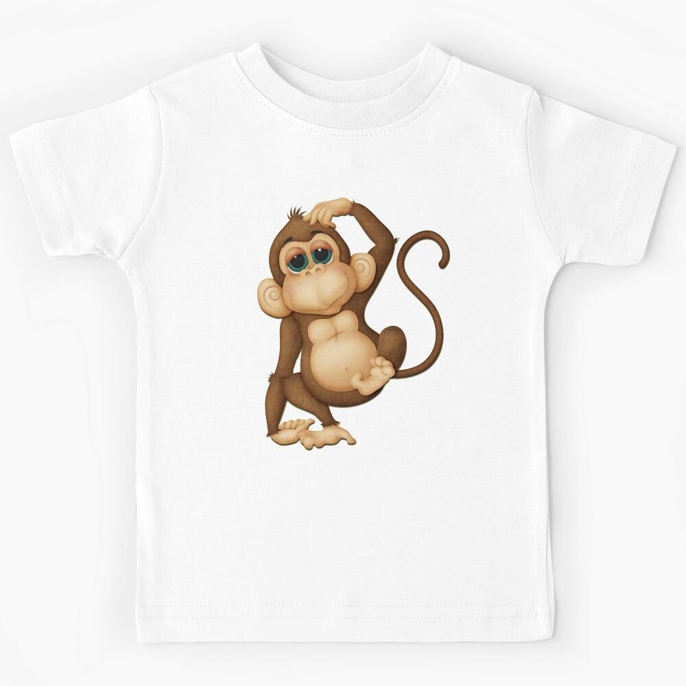 Monkey Cartoon Kids T-Shirt 140