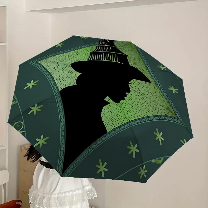 1pc Wicked Automatic Folding Umbrella, Portable Collapsible Design, Casual Outdoor Accessory L1127060