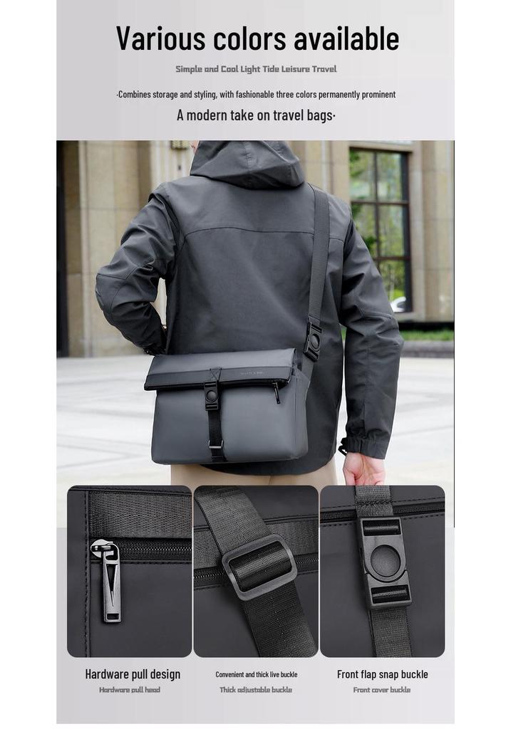 Men's 2025 Versatile Travel Backpack: Large-Capacity Crossbody & Commuting Briefcase
