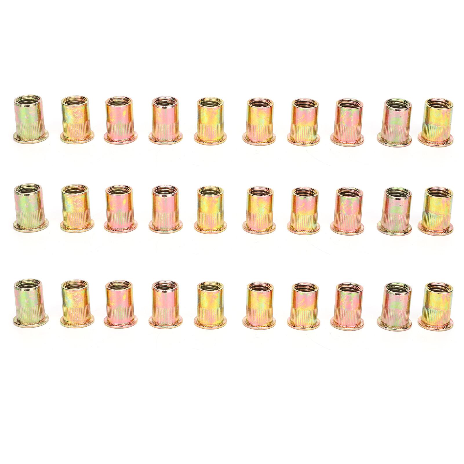 

100 шт. стальная заклепочная гайка с цветным цинковым покрытием M12 крепежная фурнитура промышленные принадлежности