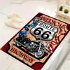 Route 66 Carpet Rug for Living Room Bedroom Home Sofa Decoration,Kids play Non-slip Floor Mat