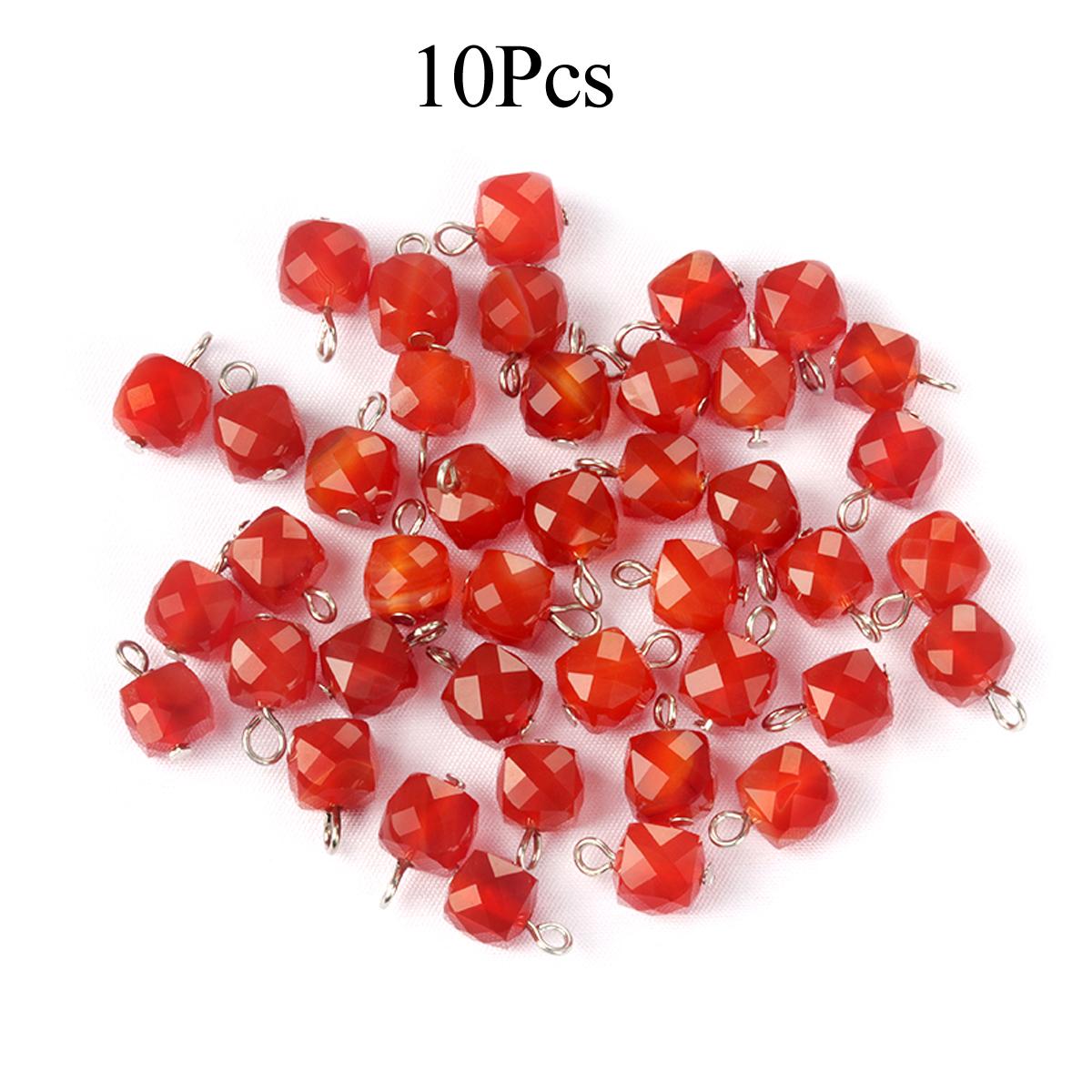 

1 шт/10 шт маленький граненый натуральный камень кулон ручной работы квадратный кристалл кварц лазурит аметист аквамарин подвески для самостоятельного изготовления ювелирных изделий 9 мм 9mm-10Pcs