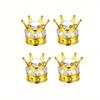 Rhinestone Decor Crown Shaped Car Tire Valve Cap