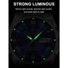 POEDAGAR Business Men's Stainless Steel Dual Calendar Quartz Watch, Casual Waterproof Luminous Men's Watch, Men's Gift