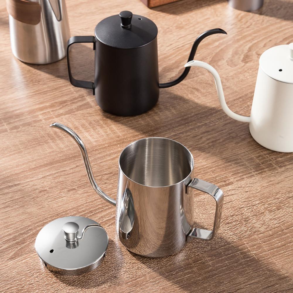 Narrow Spout Gooseneck Coffee Drip Kettle Stainless Steel Hand-poured Coffee Maker  Outdoor