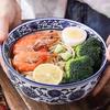 Blue and White Ceramic Soup Noodle Bowl