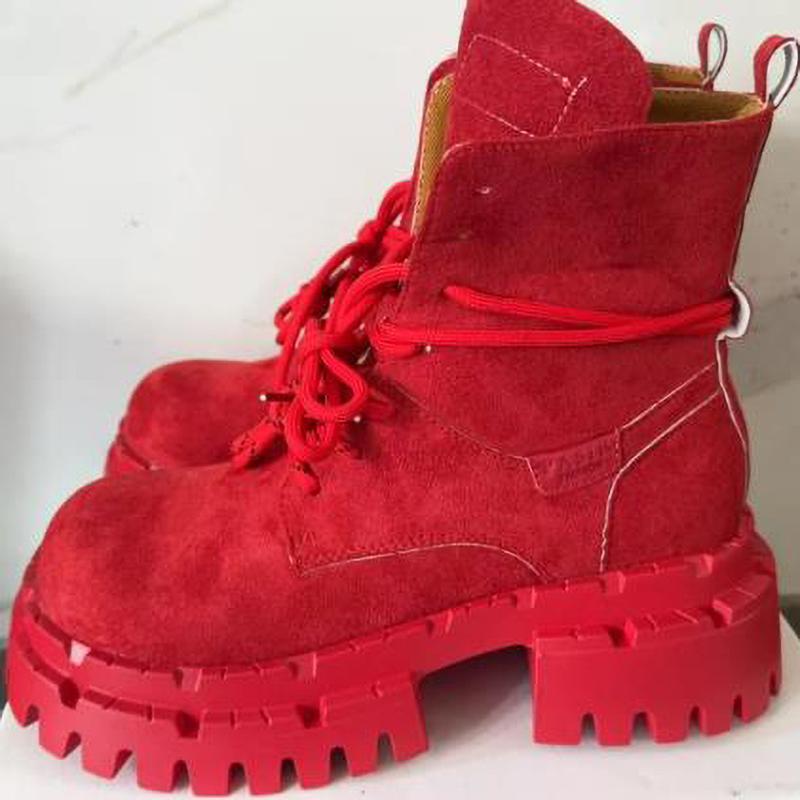 Ankle Boots Women Flats Platform Shoes Fashion Winter Boots Suede Cozy Chelsea Botas