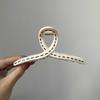 13cm Korean Hand-drawn Line Hair Clip Women's Summer New Fashion Simple Shark Clip Hair Accessories
