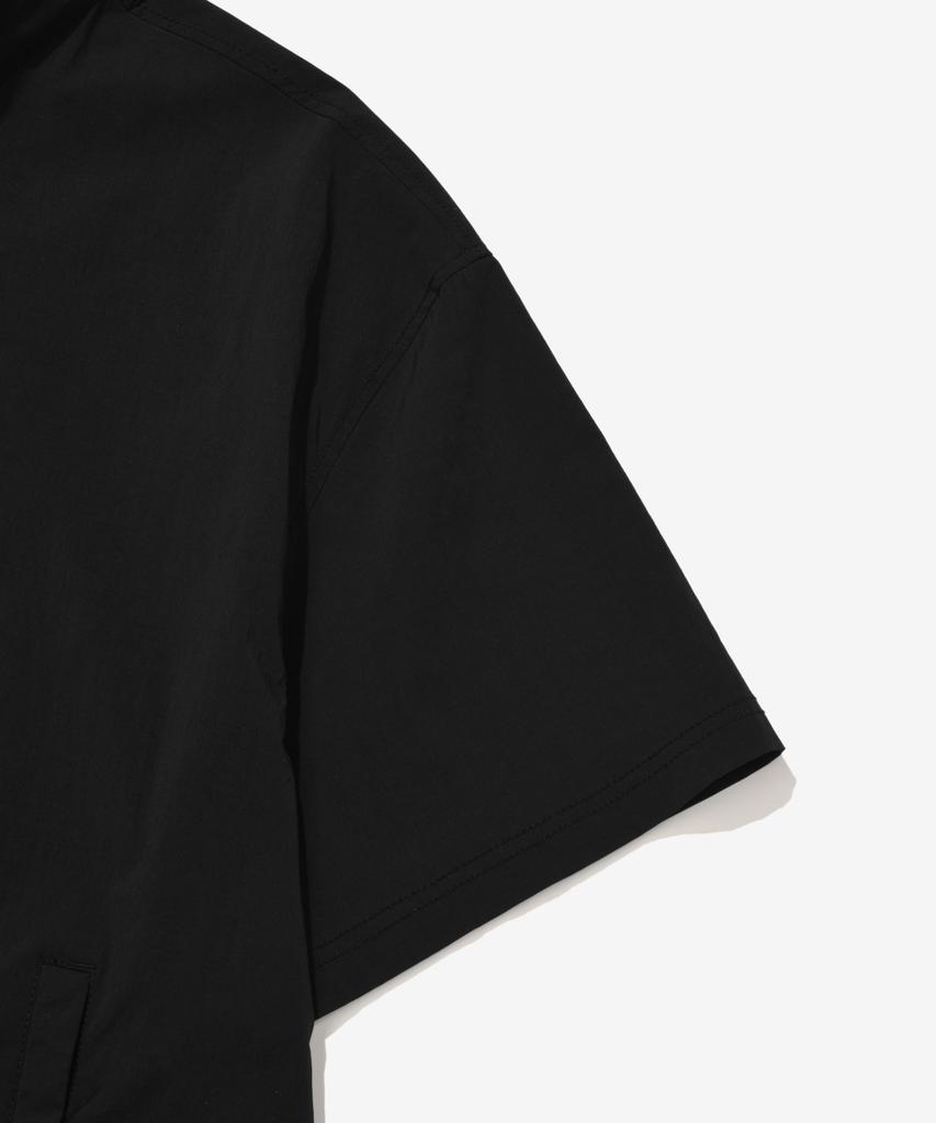 COVERNAT Nylon Half-Zip T-Shirt Black