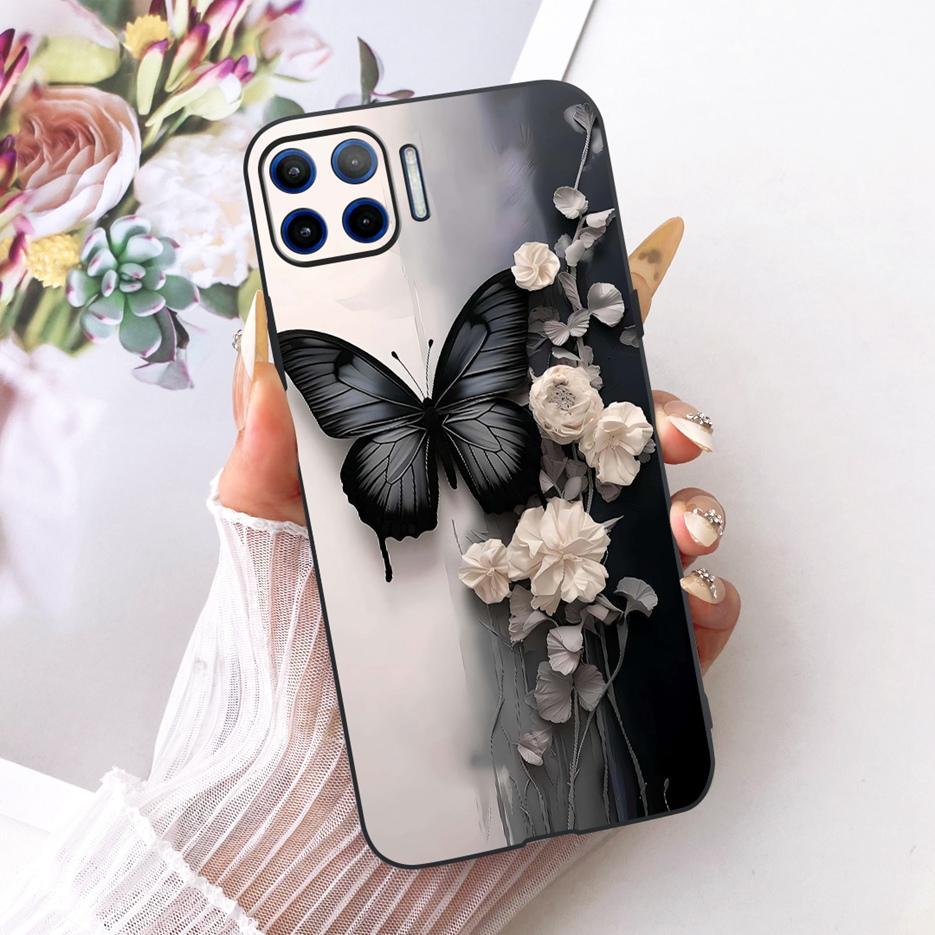 For Motorola Moto G 5G Plus Case XT2075 Luxury Flowers Butterfly Painted Cover Soft TPU Phone Case For Moto G MotoG 5G Plus Bags