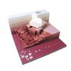 Office Business Table Decoration Paper Craft Laser Cutting Post Note Luxury Gift Custom 3D Memo Pad