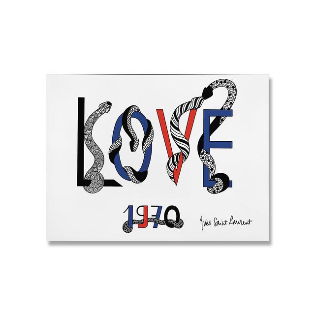 Nordic Style Modern Love Exhibition Poster Wall Art  Canvas Painting Simple Love Living Room Home Decoration Painting No Frame