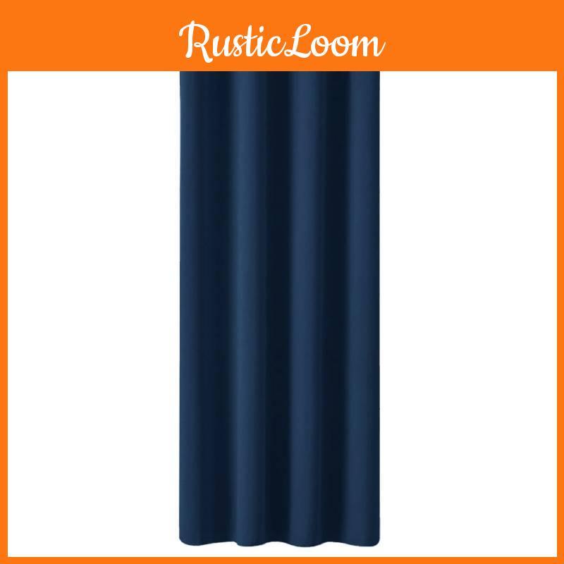 Door Insulated Blackout Curtain Bedroom Living Room Solid Color Window Decor